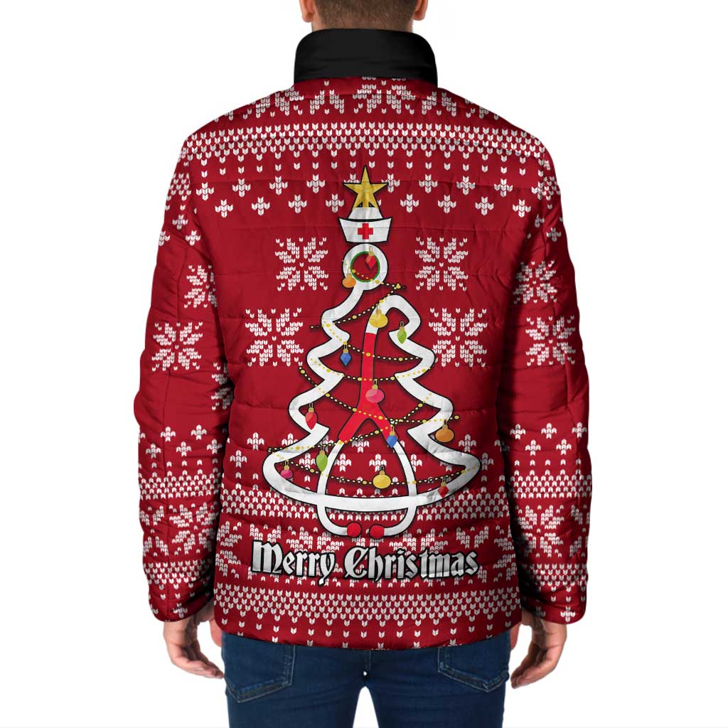 Nurse Merry Christmas Christmas Padded Jacket Xmas Holiday Patterns - Wonder Print Shop