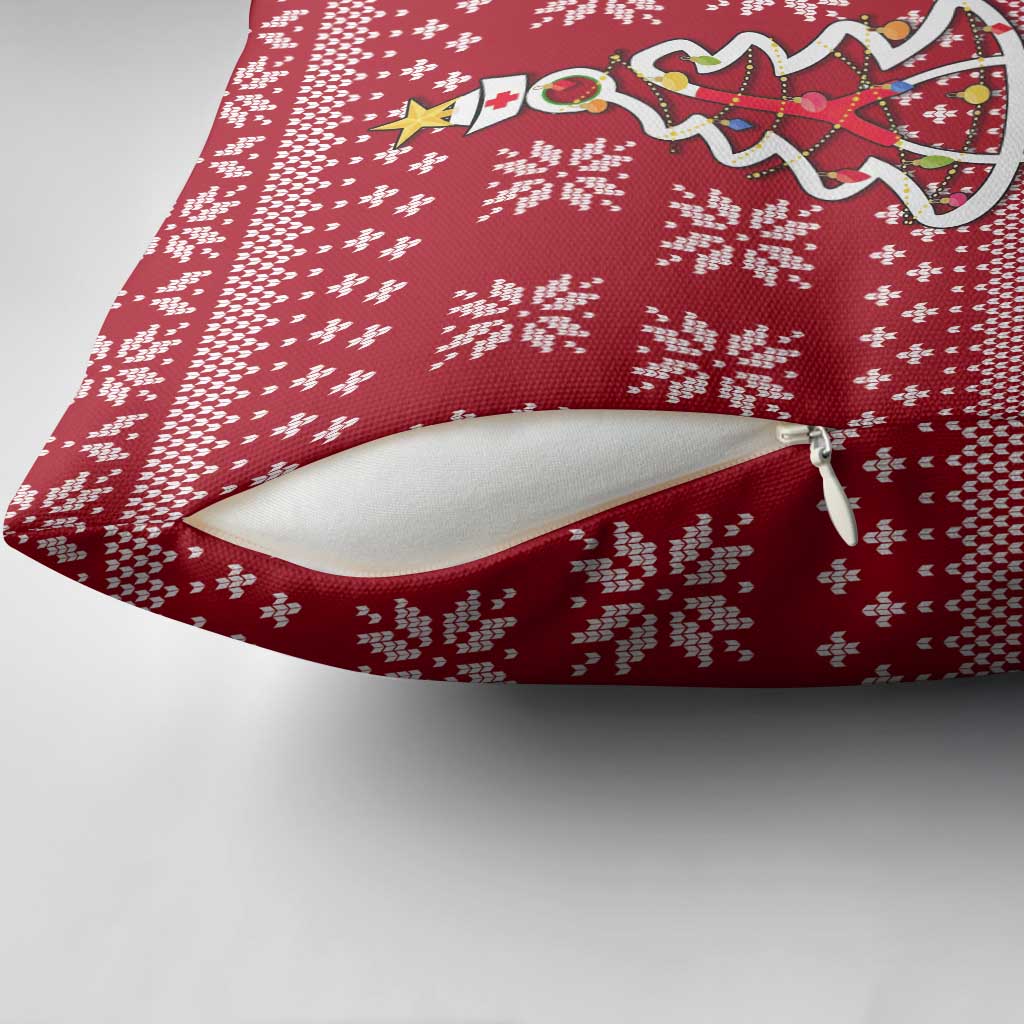 Nurse Merry Christmas Christmas Pillow Cover Xmas Holiday Patterns - Wonder Print Shop