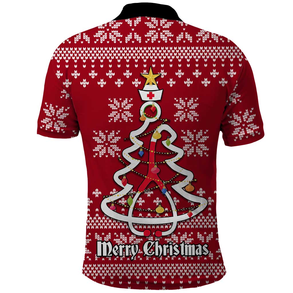 Nurse Merry Christmas Christmas Polo Shirt Xmas Holiday Patterns - Wonder Print Shop