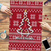 Nurse Merry Christmas Christmas Puzzle Xmas Holiday Patterns - Wonder Print Shop