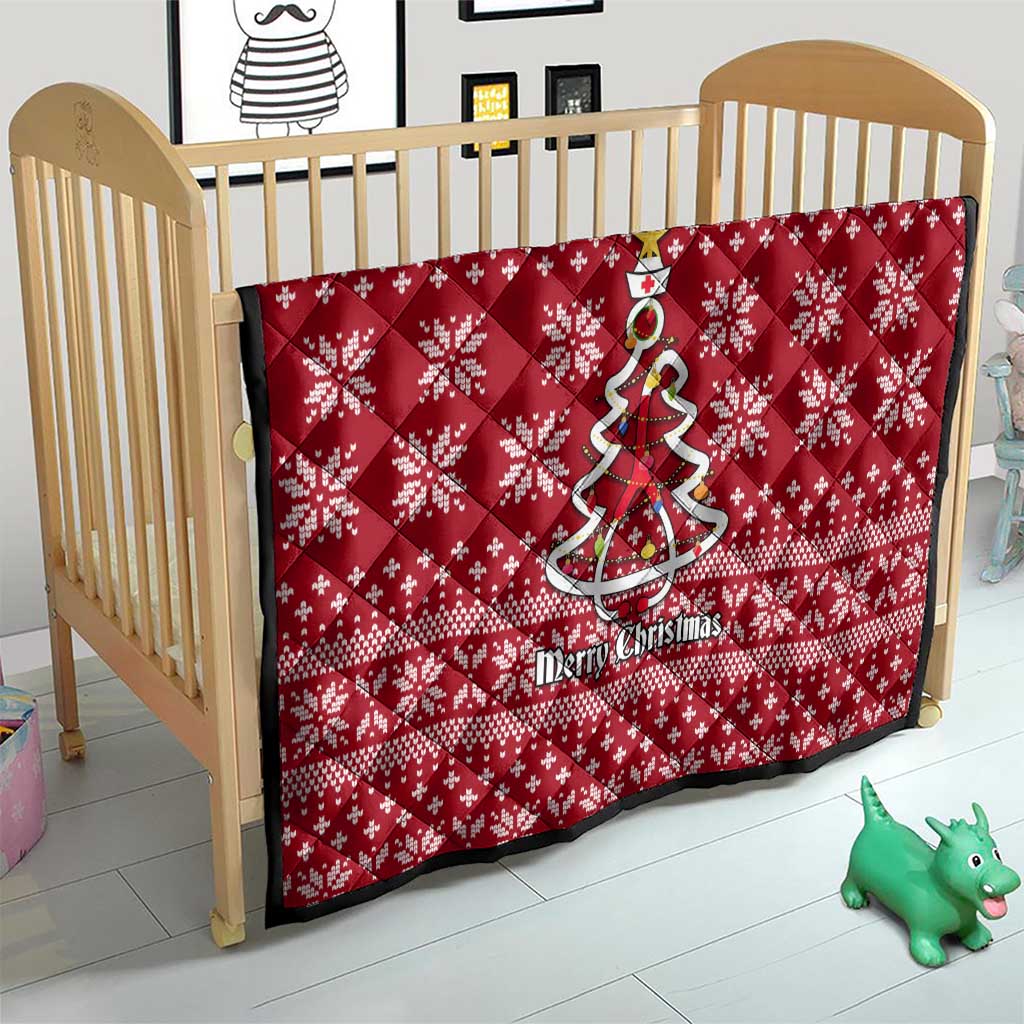 Nurse Merry Christmas Christmas Quilt Xmas Holiday Patterns - Wonder Print Shop
