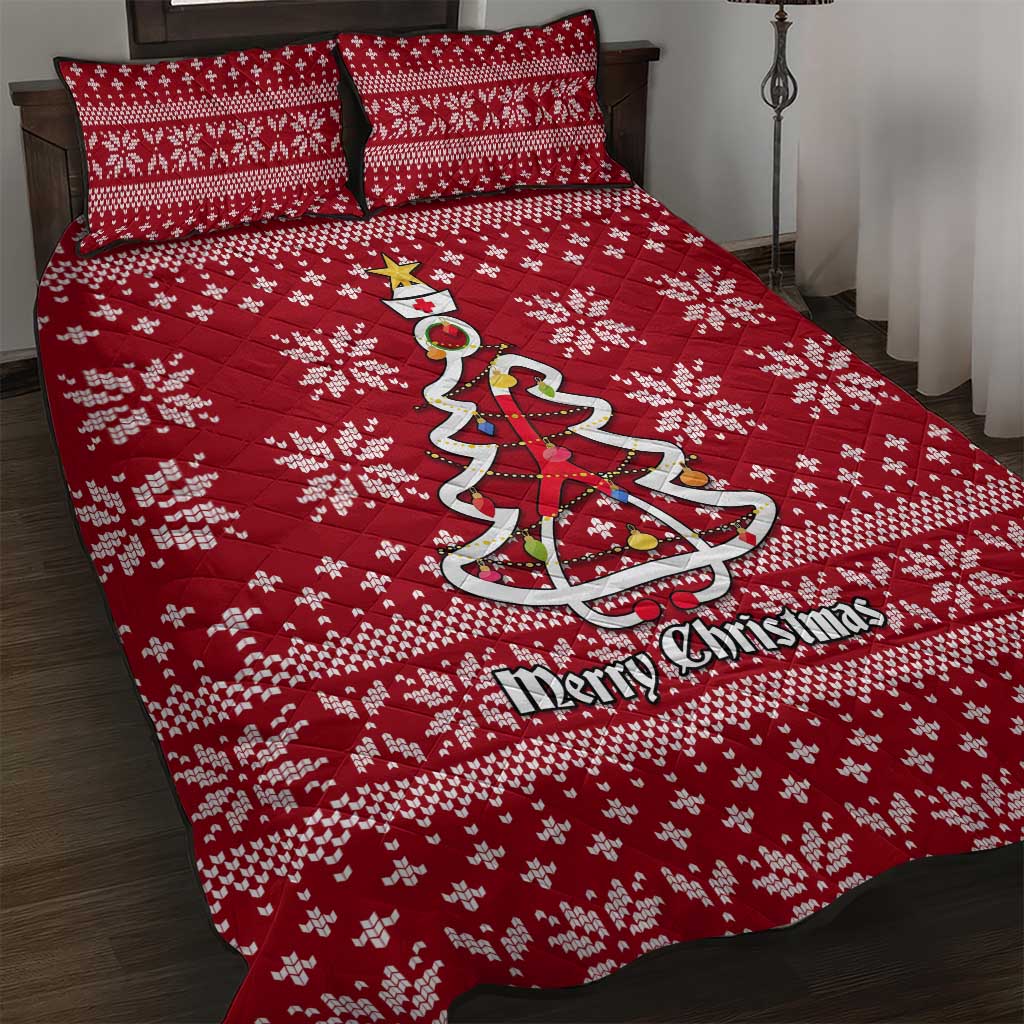 Nurse Merry Christmas Christmas Quilt Bed Set Xmas Holiday Patterns - Wonder Print Shop