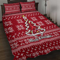 Nurse Merry Christmas Christmas Quilt Bed Set Xmas Holiday Patterns - Wonder Print Shop