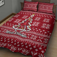 Nurse Merry Christmas Christmas Quilt Bed Set Xmas Holiday Patterns - Wonder Print Shop