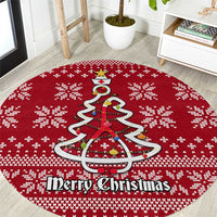 Nurse Merry Christmas Christmas Round Carpet Xmas Holiday Patterns - Wonder Print Shop