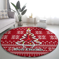 Nurse Merry Christmas Christmas Round Carpet Xmas Holiday Patterns - Wonder Print Shop