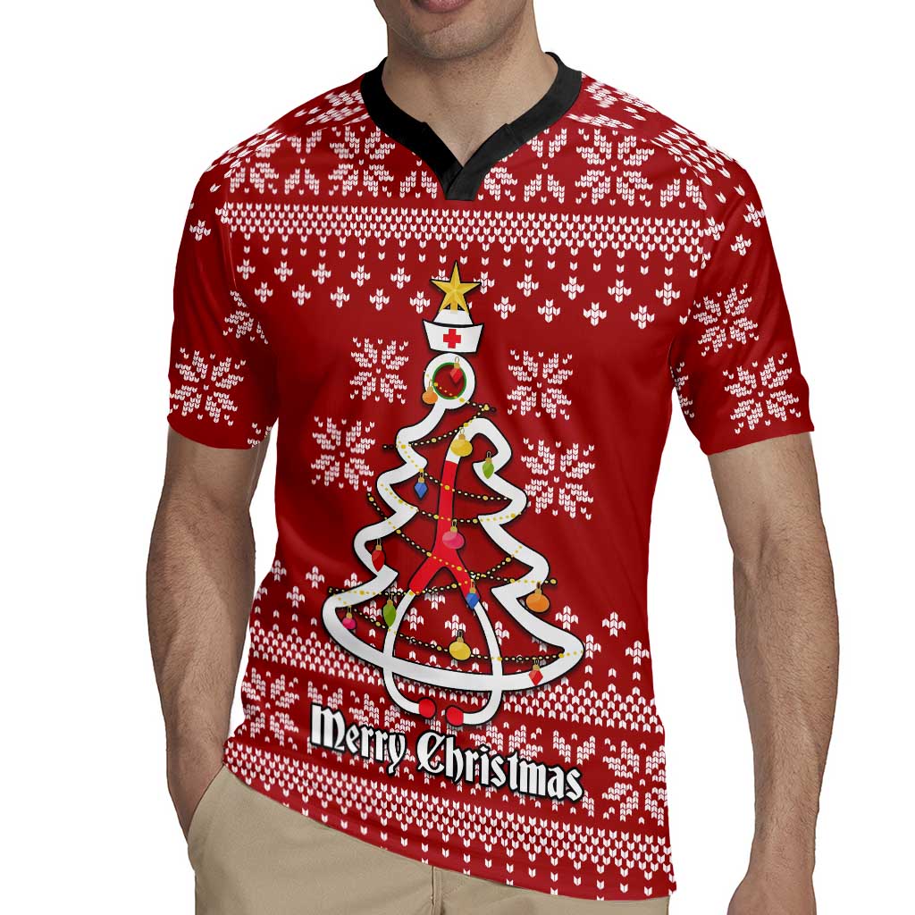 Nurse Merry Christmas Christmas Rugby Jersey Xmas Holiday Patterns - Wonder Print Shop