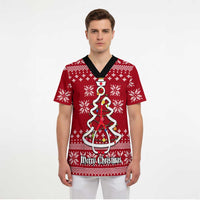 Nurse Merry Christmas Christmas Scrub Top Xmas Holiday Patterns - Wonder Print Shop