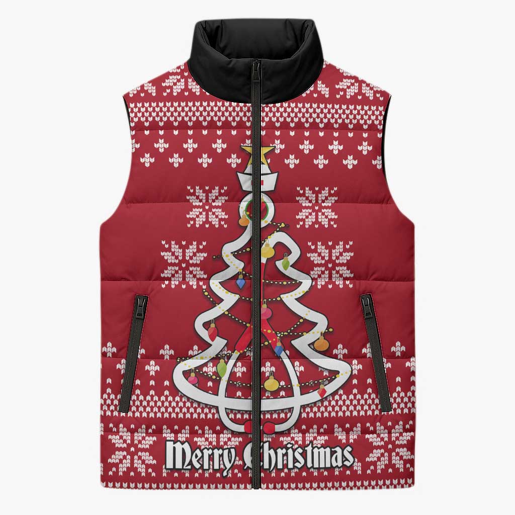 Nurse Merry Christmas Christmas Sleeveless Puffer Jacket Xmas Holiday Patterns - Wonder Print Shop