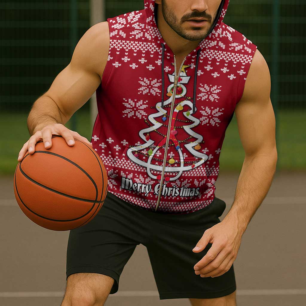 Nurse Merry Christmas Christmas Sleeveless Zip Hoodie Xmas Holiday Patterns - Wonder Print Shop