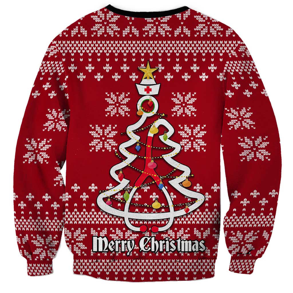 Nurse Merry Christmas Christmas Sweatshirt Xmas Holiday Patterns - Wonder Print Shop