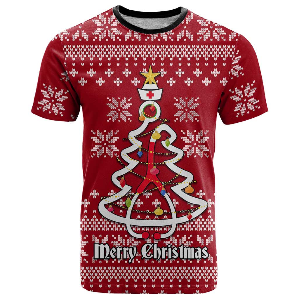 Nurse Merry Christmas Christmas T Shirt Xmas Holiday Patterns - Wonder Print Shop