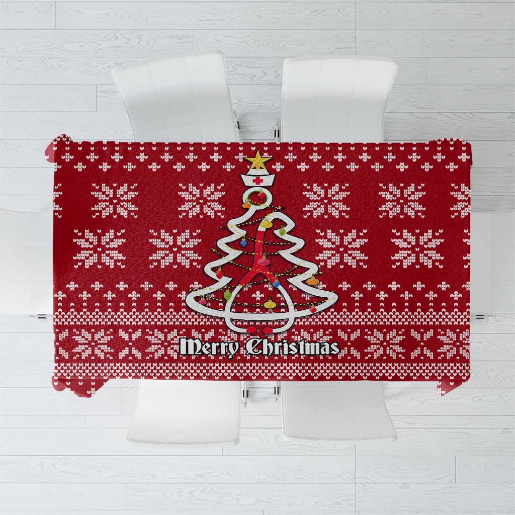 Nurse Merry Christmas Christmas Tablecloth Xmas Holiday Patterns - Wonder Print Shop