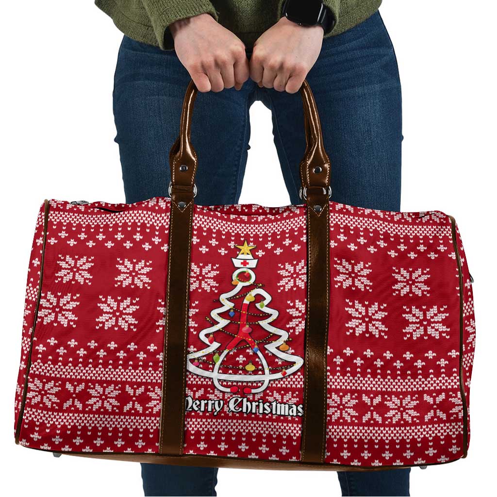 Nurse Merry Christmas Christmas Travel Bag Xmas Holiday Patterns - Wonder Print Shop
