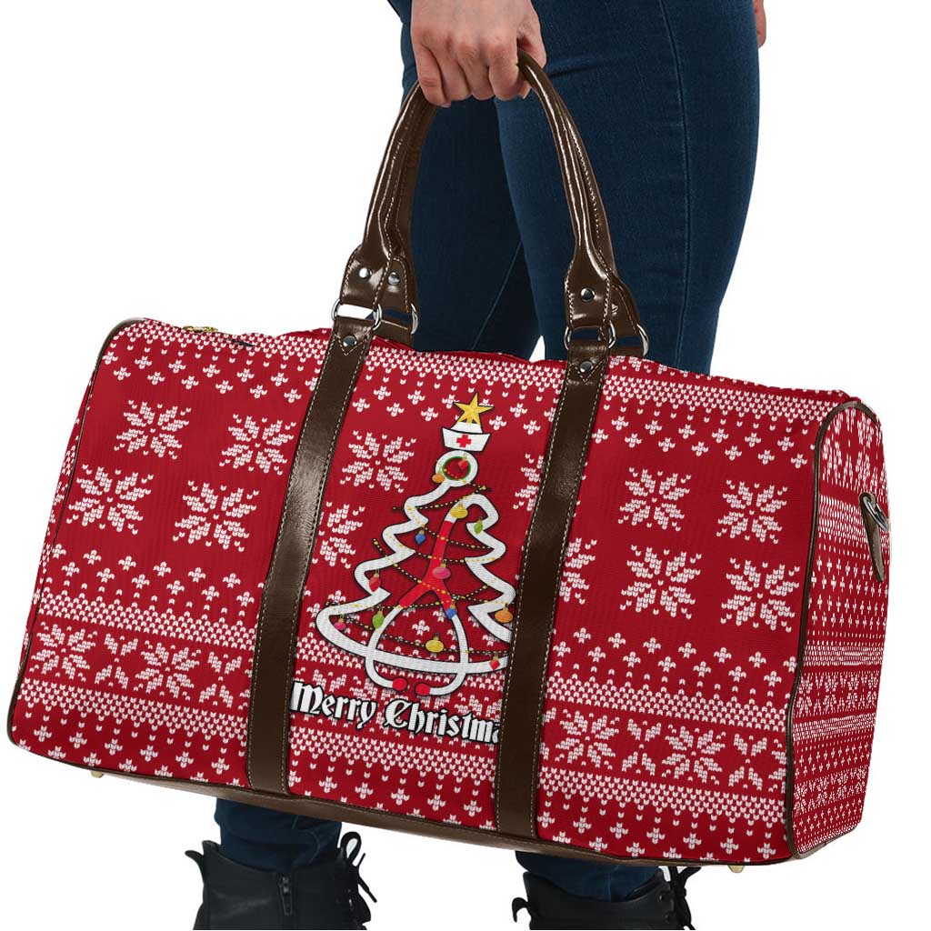 Nurse Merry Christmas Christmas Travel Bag Xmas Holiday Patterns - Wonder Print Shop