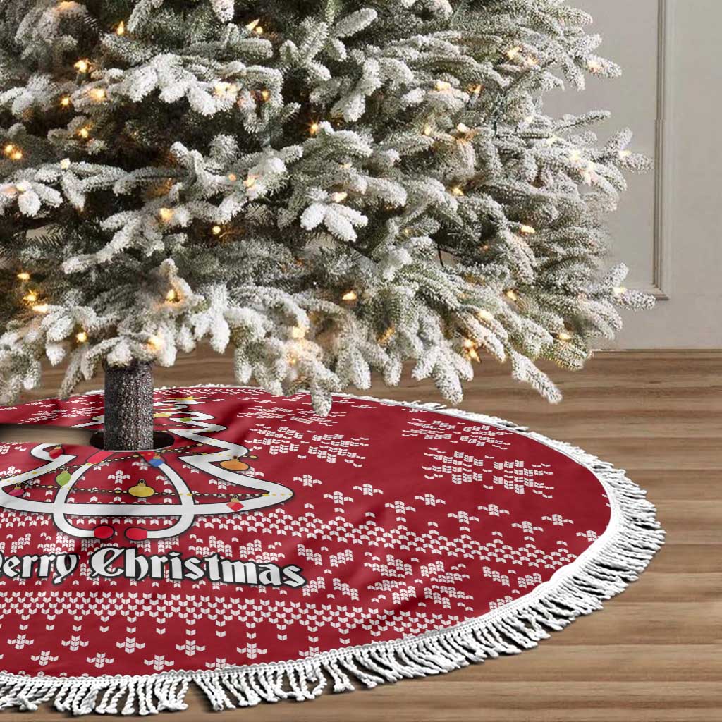 Nurse Merry Christmas Tree Skirt Xmas Holiday Patterns - Wonder Print Shop