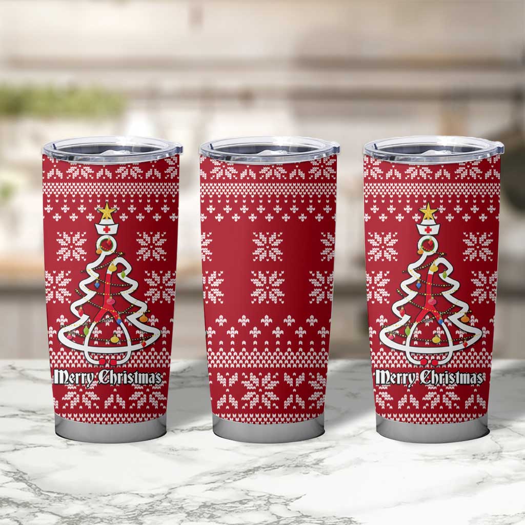 Nurse Merry Christmas Christmas Tumbler Cup Xmas Holiday Patterns - Wonder Print Shop