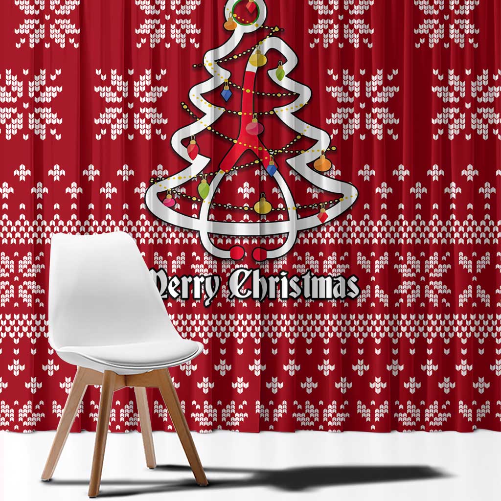 Nurse Merry Christmas Christmas Window Curtain Xmas Holiday Patterns - Wonder Print Shop