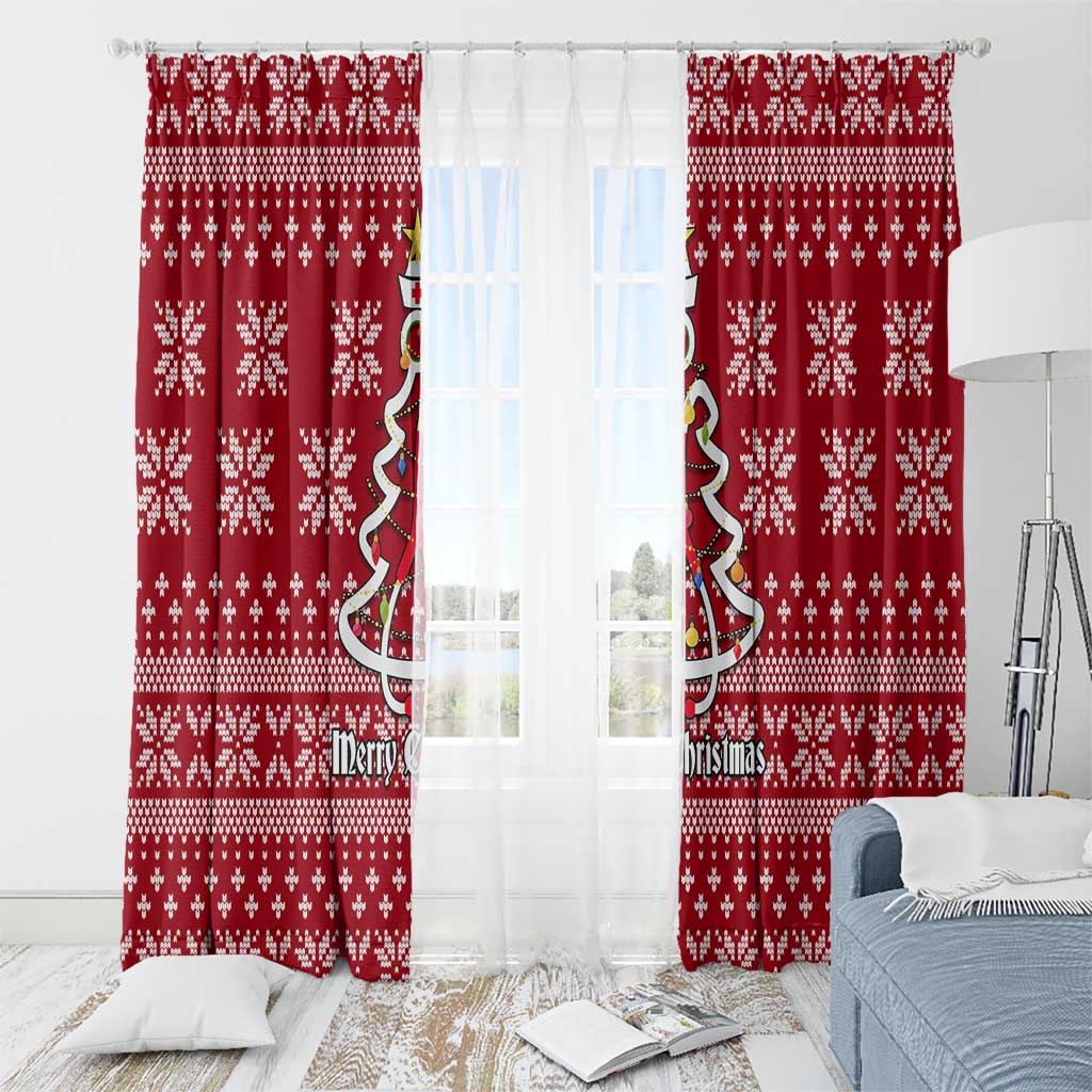 Nurse Merry Christmas Christmas Window Curtain Xmas Holiday Patterns - Wonder Print Shop