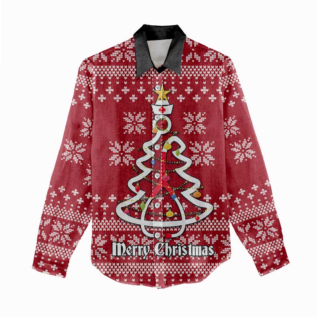 Nurse Merry Christmas Christmas Women Casual Shirt Xmas Holiday Patterns - Wonder Print Shop