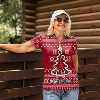 Nurse Merry Christmas Christmas Women Polo Shirt Xmas Holiday Patterns - Wonder Print Shop