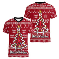 Nurse Merry Christmas Christmas Women V-Neck T-Shirt Xmas Holiday Patterns - Wonder Print Shop