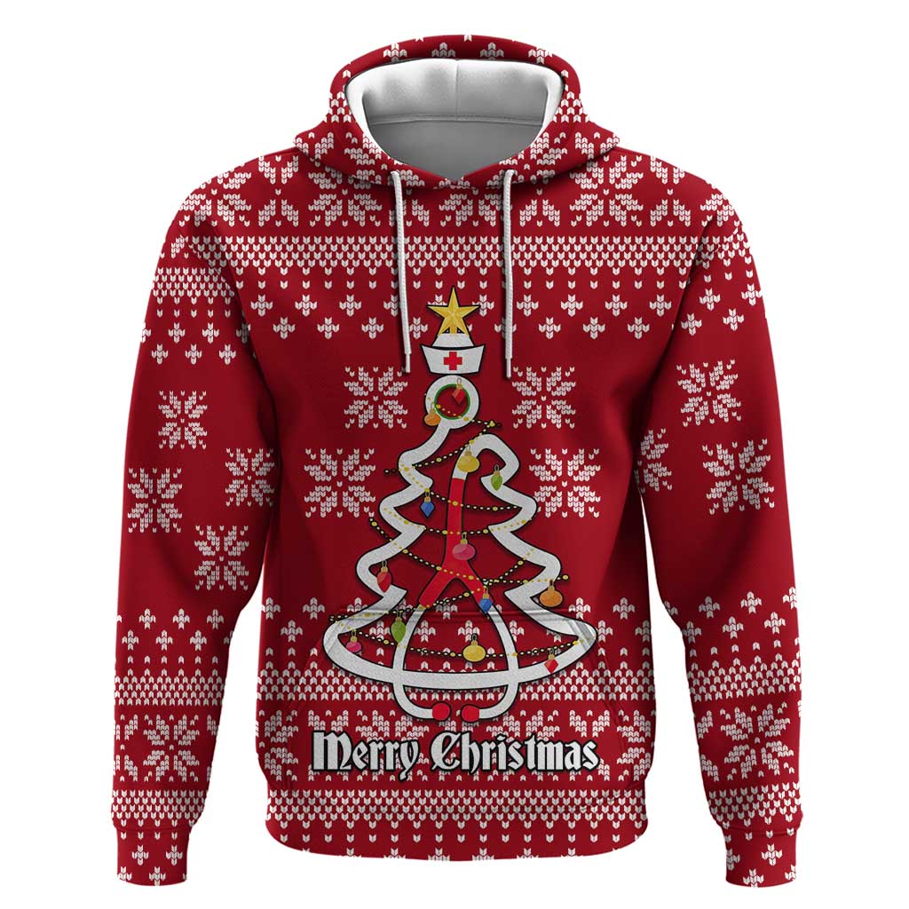 Nurse Merry Christmas Christmas Zip Hoodie Xmas Holiday Patterns - Wonder Print Shop