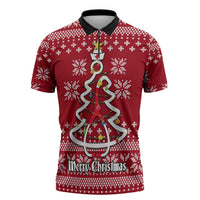 Nurse Merry Christmas Christmas Zipper Polo Shirt Xmas Holiday Patterns - Wonder Print Shop