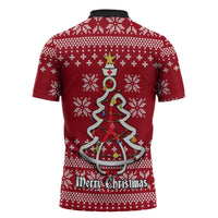 Nurse Merry Christmas Christmas Zipper Polo Shirt Xmas Holiday Patterns - Wonder Print Shop