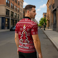 Nurse Merry Christmas Christmas Zipper Polo Shirt Xmas Holiday Patterns - Wonder Print Shop