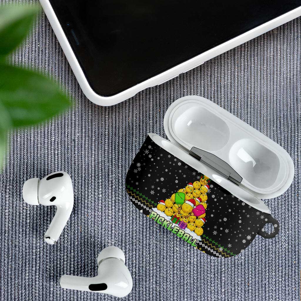 PickleBall Is Life Christmas AirPods Case Xmas Holiday Patterns - Wonder Print Shop