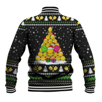 PickleBall Is Life Christmas Baseball Jacket Xmas Holiday Patterns - Wonder Print Shop