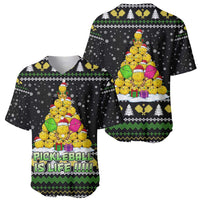 PickleBall Is Life Christmas Baseball Jersey Xmas Holiday Patterns - Wonder Print Shop