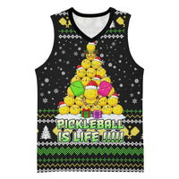 PickleBall Is Life Christmas Basketball Jersey Xmas Holiday Patterns - Wonder Print Shop