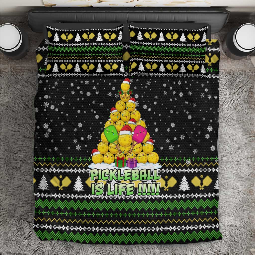 PickleBall Is Life Christmas Bedding Set Xmas Holiday Patterns - Wonder Print Shop