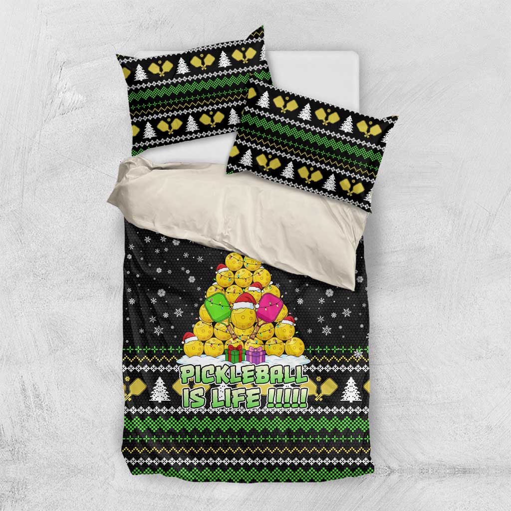 PickleBall Is Life Christmas Bedding Set Xmas Holiday Patterns - Wonder Print Shop