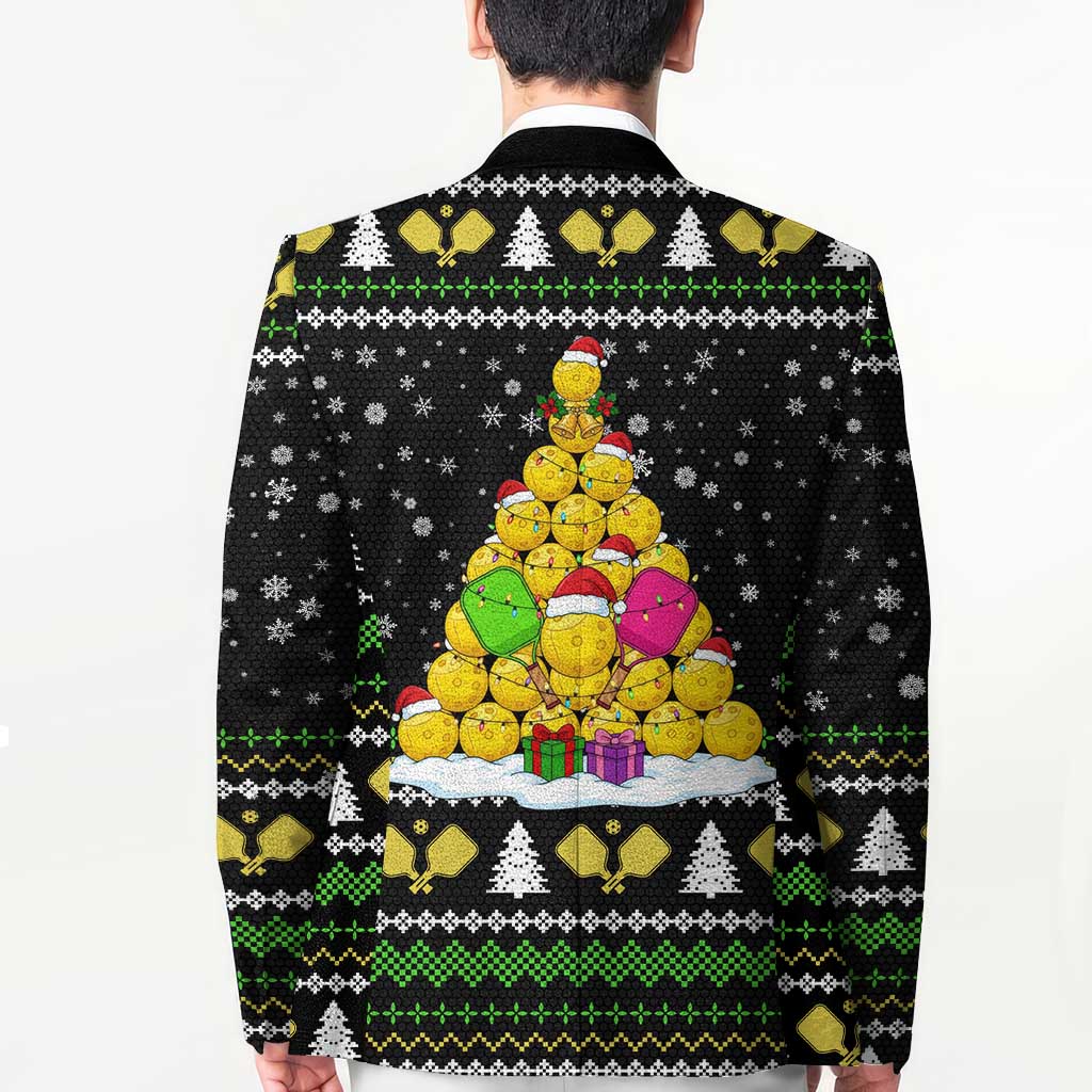 PickleBall Is Life Christmas Blazer Xmas Holiday Patterns - Wonder Print Shop