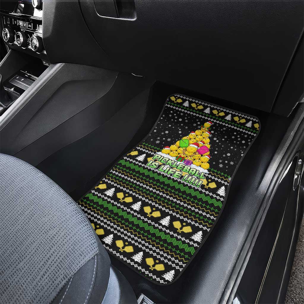 PickleBall Is Life Christmas Car Mats Xmas Holiday Patterns - Wonder Print Shop