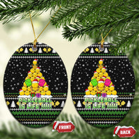 PickleBall Is Life Christmas Ceramic Ornament Xmas Holiday Patterns - Wonder Print Shop