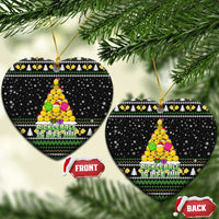 PickleBall Is Life Christmas Ceramic Ornament Xmas Holiday Patterns - Wonder Print Shop