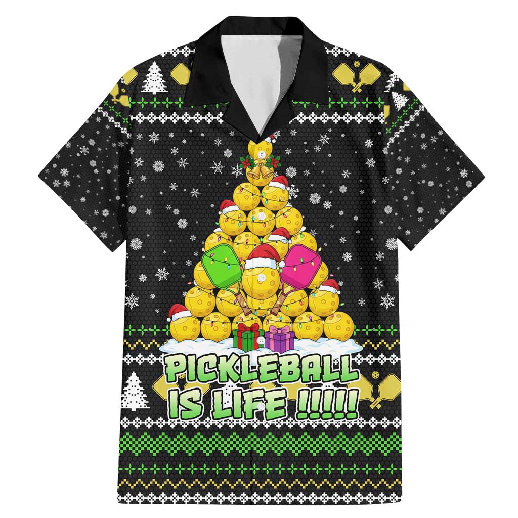 PickleBall Is Life Christmas Family Matching Mermaid Dress and Hawaiian Shirt Xmas Holiday Patterns - Wonder Print Shop