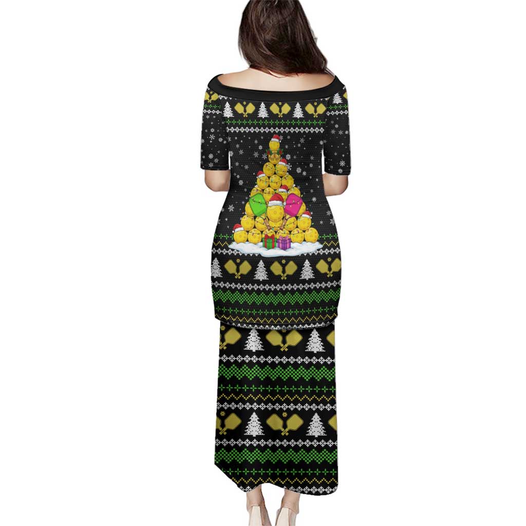 PickleBall Is Life Christmas Family Matching Puletasi and Hawaiian Shirt Xmas Holiday Patterns - Wonder Print Shop