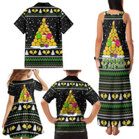 PickleBall Is Life Christmas Family Matching Tank Maxi Dress and Hawaiian Shirt Xmas Holiday Patterns - Wonder Print Shop