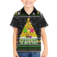 PickleBall Is Life Christmas Family Matching Tank Maxi Dress and Hawaiian Shirt Xmas Holiday Patterns - Wonder Print Shop