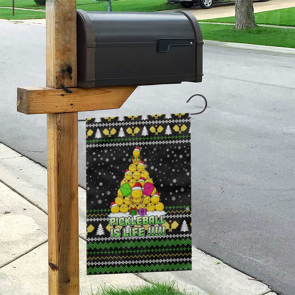 PickleBall Is Life Christmas Garden Flag Xmas Holiday Patterns - Wonder Print Shop