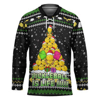 PickleBall Is Life Christmas Hockey Jersey Xmas Holiday Patterns - Wonder Print Shop