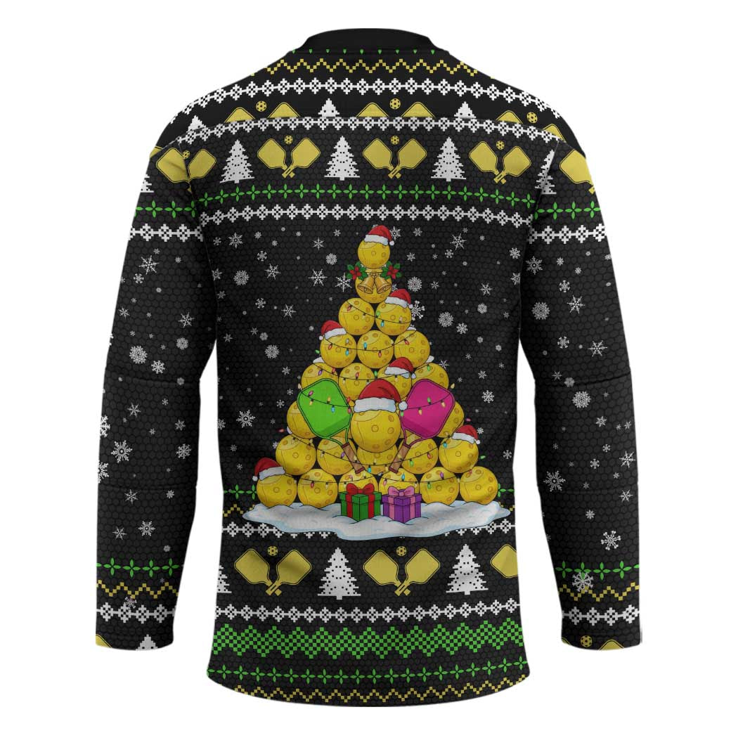 PickleBall Is Life Christmas Hockey Jersey Xmas Holiday Patterns - Wonder Print Shop