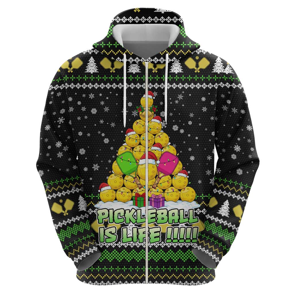 PickleBall Is Life Christmas Hoodie Xmas Holiday Patterns - Wonder Print Shop