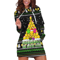 PickleBall Is Life Christmas Hoodie Dress Xmas Holiday Patterns - Wonder Print Shop
