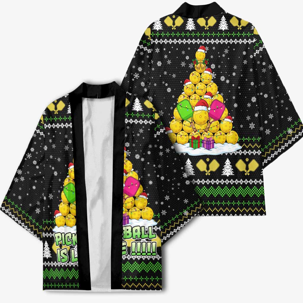 PickleBall Is Life Christmas Kimono Xmas Holiday Patterns - Wonder Print Shop